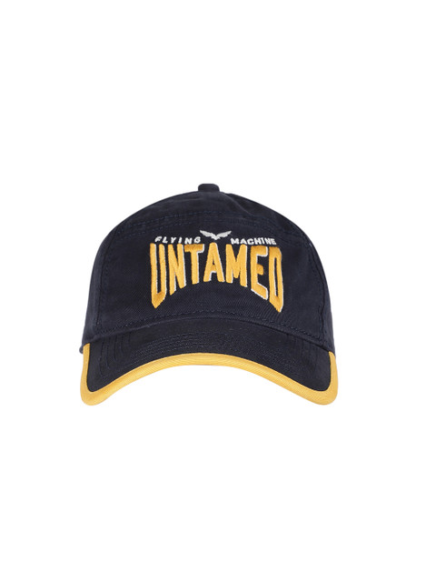 

Flying Machine Men Navy Blue Embroidered Baseball Cap