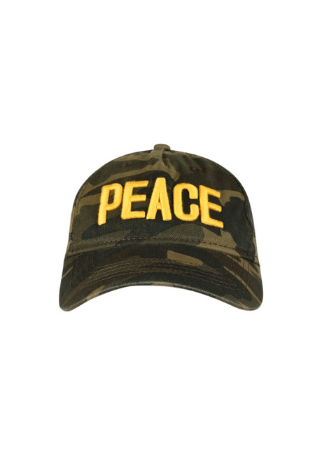 

Flying Machine Men Olive Green & Black Printed Baseball Cap