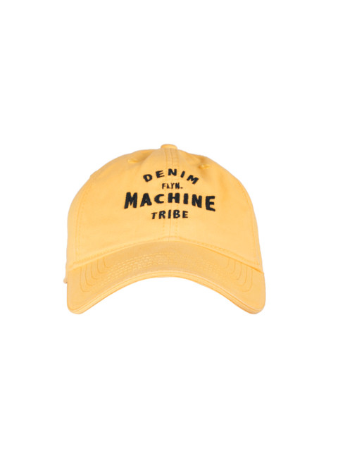 

Flying Machine Men Yellow Embroidered Baseball Cap