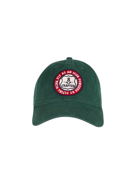 

Flying Machine Men Green Embroidered Baseball Cap