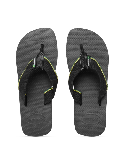 

Havaianas Men Urban Brasil Black Solid Thong Flip-Flops