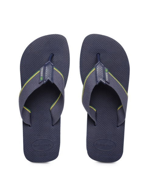 

Havaianas Men Urban Brasil Blue Solid Thong Flip-Flops