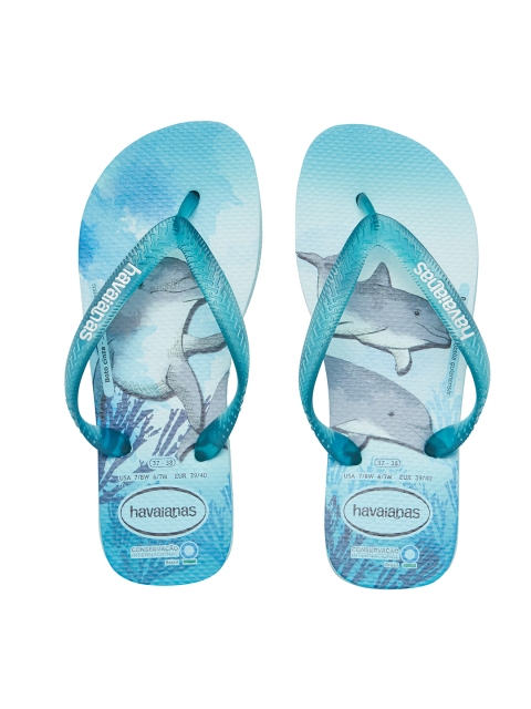 

Havaianas Men Cons. Int. Blue Printed Thong Flip-Flops