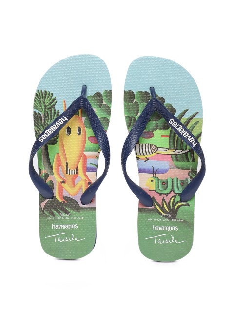 

Havaianas Men Retractos Navy Blue Printed Thong Flip-Flops, Multi
