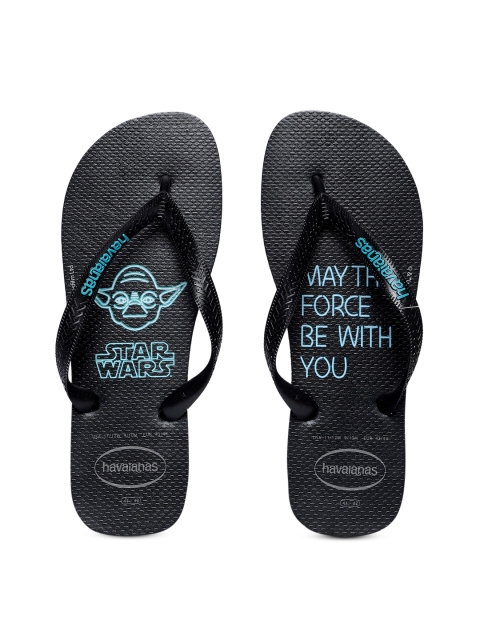 

Havaianas Men Star Wars Black Printed Thong Flip-Flops
