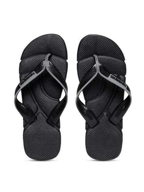 

Havaianas Men Powe Black Solid Thong Flip-Flops