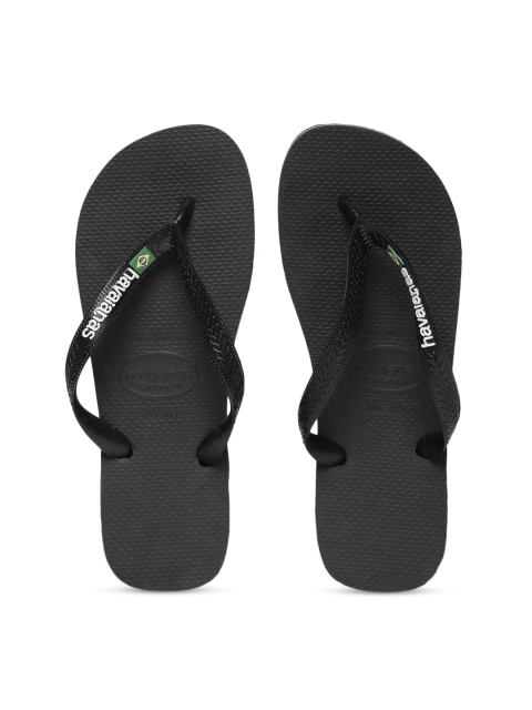 

Havaianas Men Black Solid Thong Flip-Flops