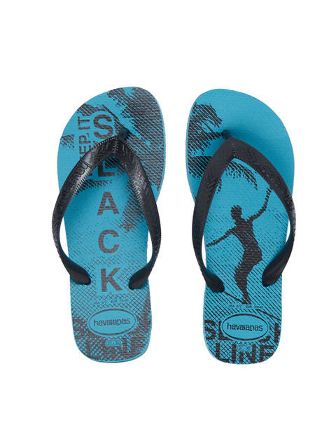 

Havaianas Men Top Athletic Blue Printed Thong Flip-Flops