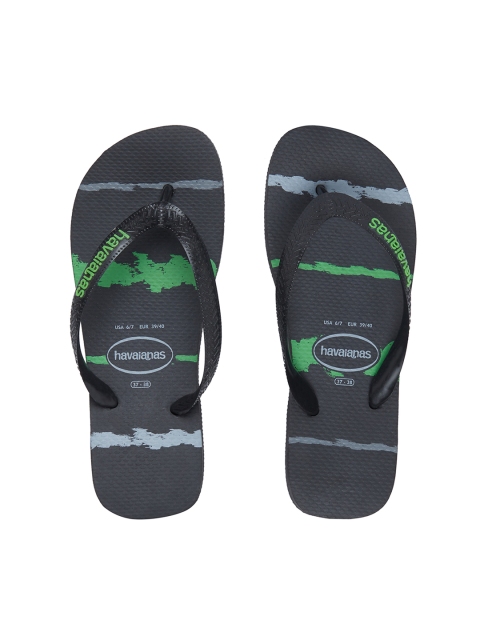 

Havaianas Men Top Glitch Black Green Printed Thong Flip-Flops