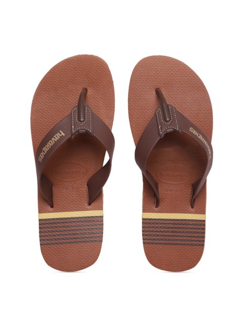 

Havaianas Men Urban Craft Brown Solid Thong Flip-Flops