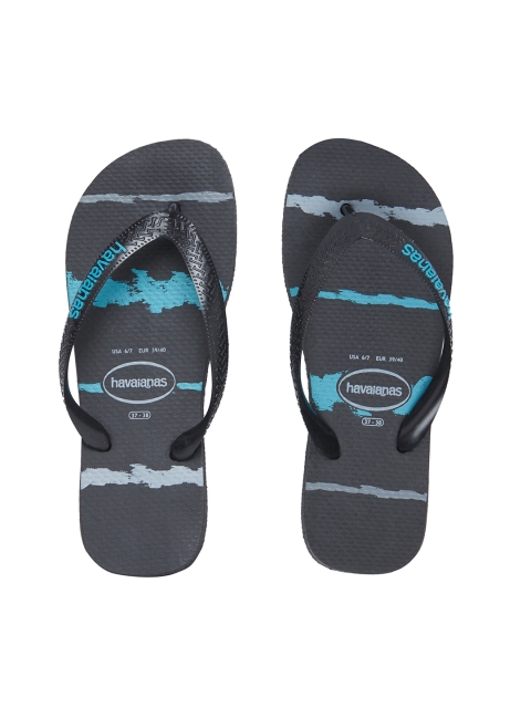 

Havaianas Men Top Glitch Black Blue Printed Thong Flip-Flops