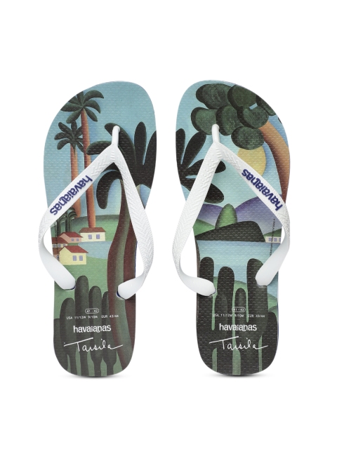 

Havaianas Men Retractos Blue Printed Thong Flip-Flops, Multi