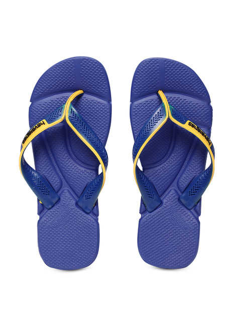 

Havaianas Men Power Blue Self Design Thong Flip-Flops