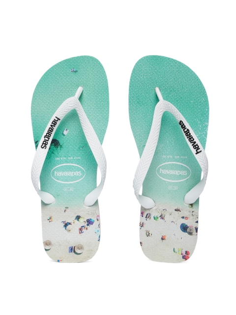 

Havaianas Men Hype Green White Printed Thong Flip-Flops