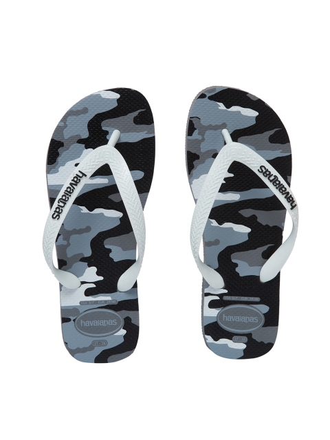

Havaianas Men Top Camu Grey Black Printed Thong Flip-Flops