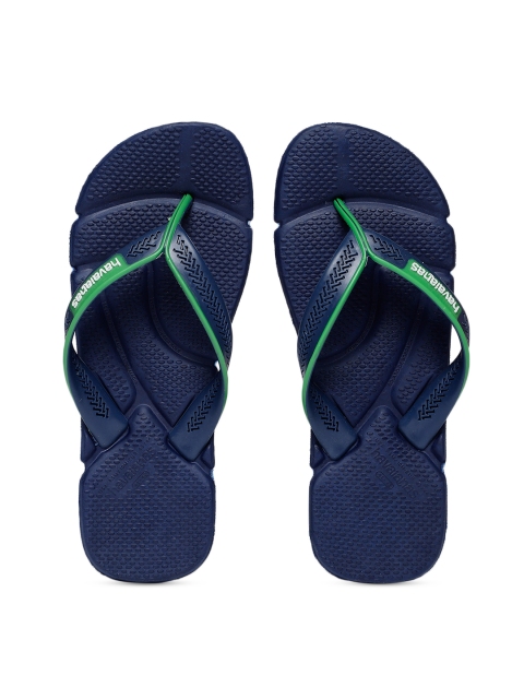 

Havaianas Men Power Blue Solid Thong Flip-Flops