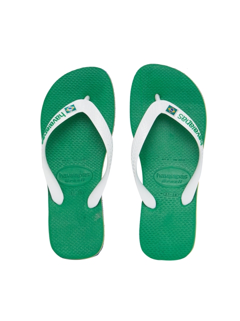 

Havaianas Men Green Solid Thong Flip-Flops