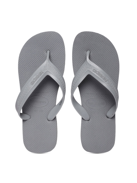 

Havaianas Men Top Max Grey Solid Thong Flip-Flops