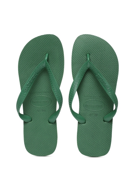 

Havaianas Men Green Solid Thong Flip-Flops