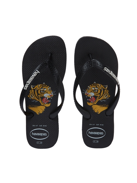 

Havaianas Men Top Wild Black Printed Thong Flip-Flops