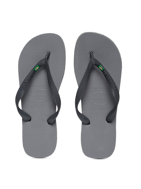 

Havaianas Men Grey Solid Thong Flip-Flops