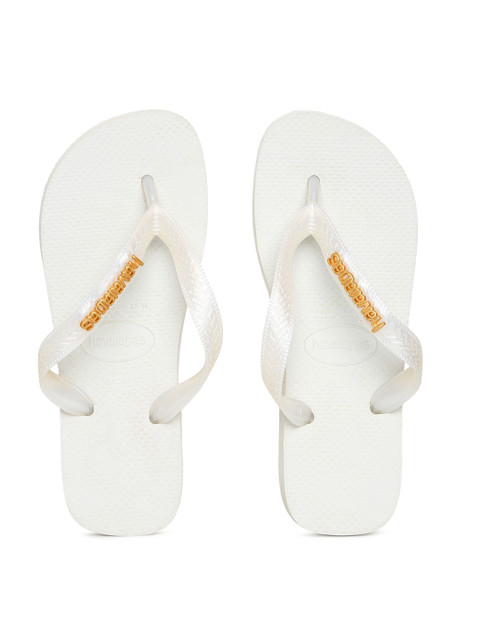 

Havaianas Men White Solid Thong Flip-Flops