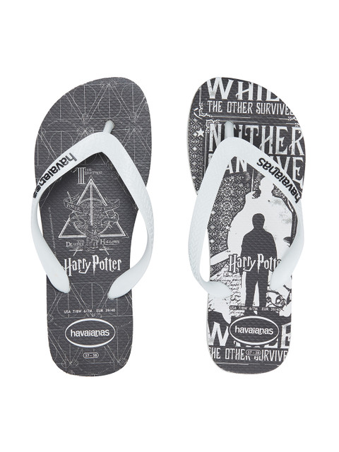 

Havaianas Men H. Potter Black Printed Thong Flip-Flops, White