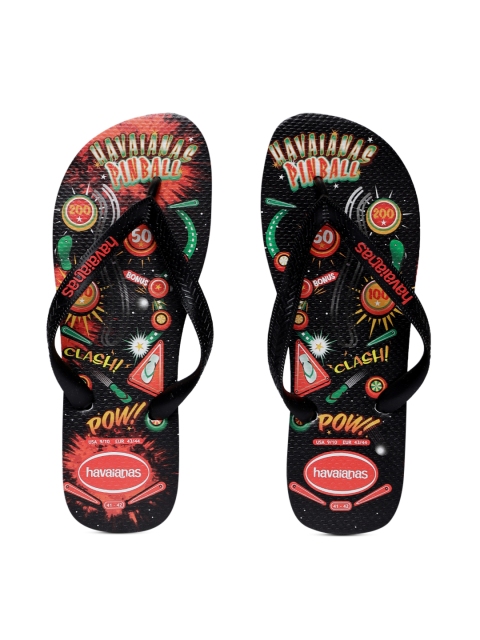 

Havaianas Men Mood Black Printed Thong Flip-Flops