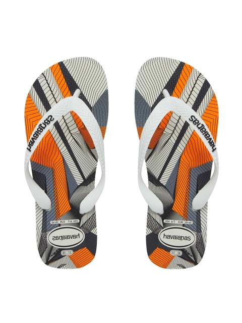 

Havaianas Men Trend Black White Printed Thong Flip-Flops