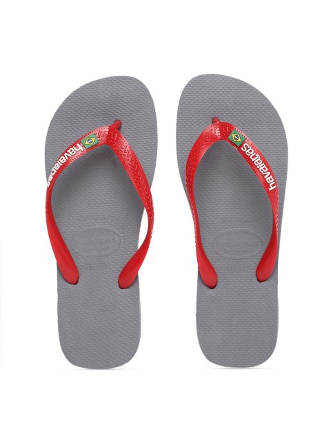 

Havaianas Men Grey Solid Thong Flip-Flops