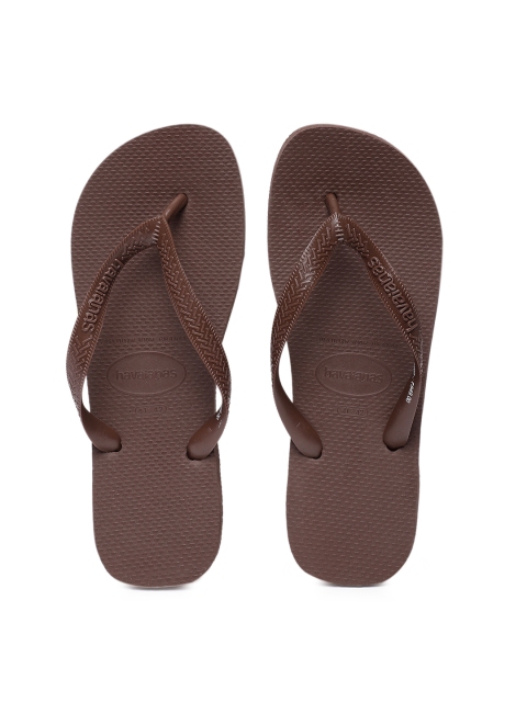 

Havaianas Men Brown Solid Thong Flip-Flops