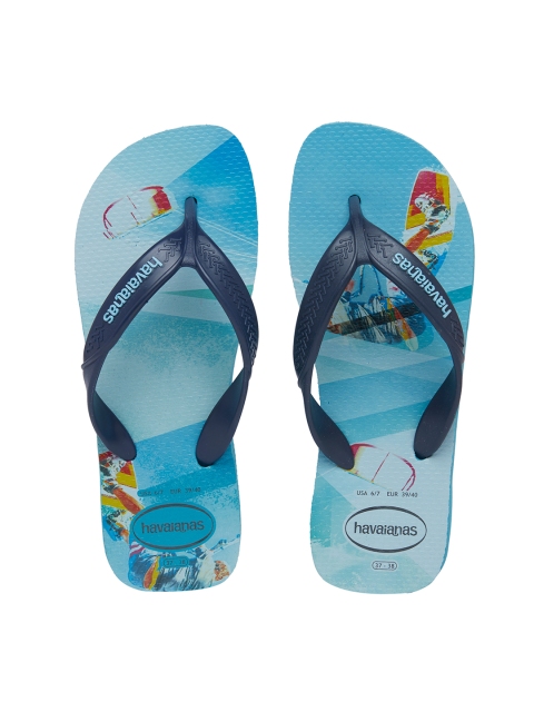 

Havaianas Men Surf Blue Printed Thong Flip-Flops