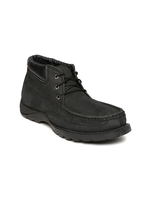 

Woodland Men Black Leather Boots
