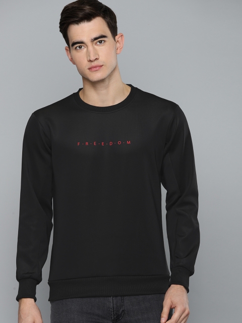 

Harvard Men Black Solid Sweatshirt