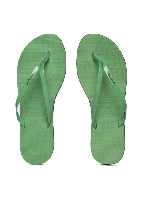 

Havaianas Women You Met Green Solid Thong Flip-Flops