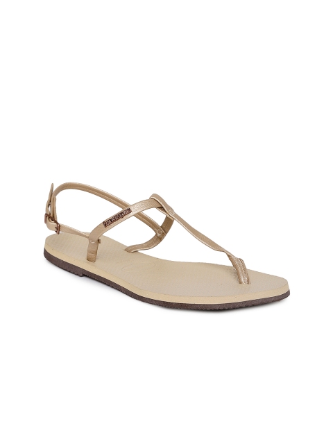 

Havaianas Women You Rivi Beige Solid T-Strap Flats