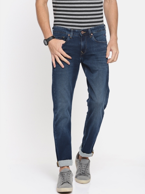 

Louis Philippe Jeans Men Blue Slim Fit Low-Rise Clean Look Stretchable Jeans