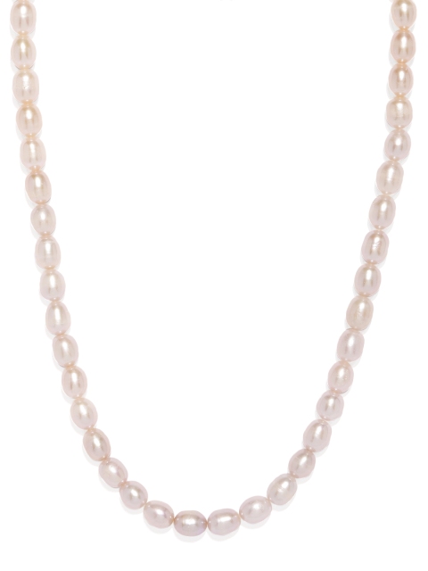 

Sepia Cream Coloured Oval Shaped Pearl Necklace