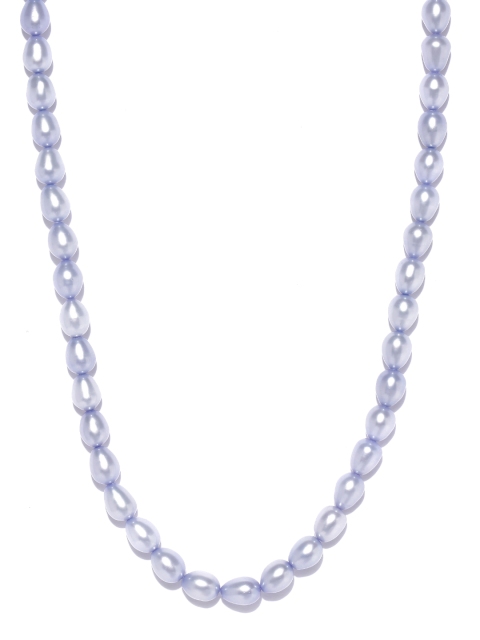 

Sepia Women Blue Oval Shaped Pearl Necklace