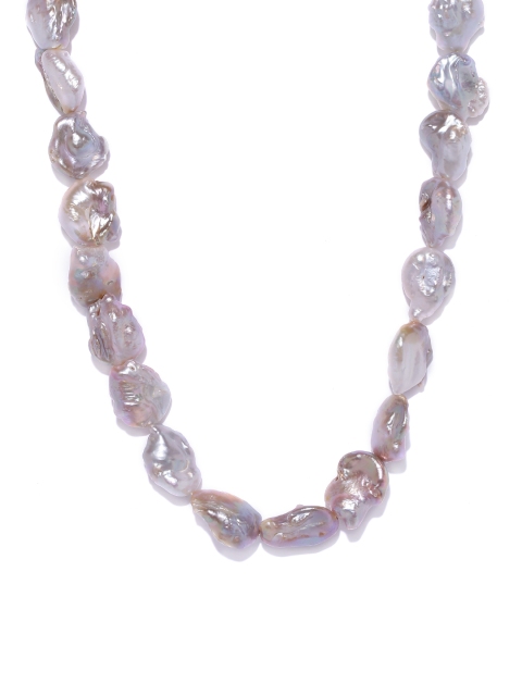 

Sepia Women Off-White Solid Irregular Pearls Necklace