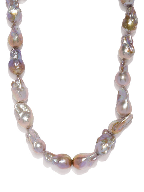 

Sepia Grey Pearl Necklace