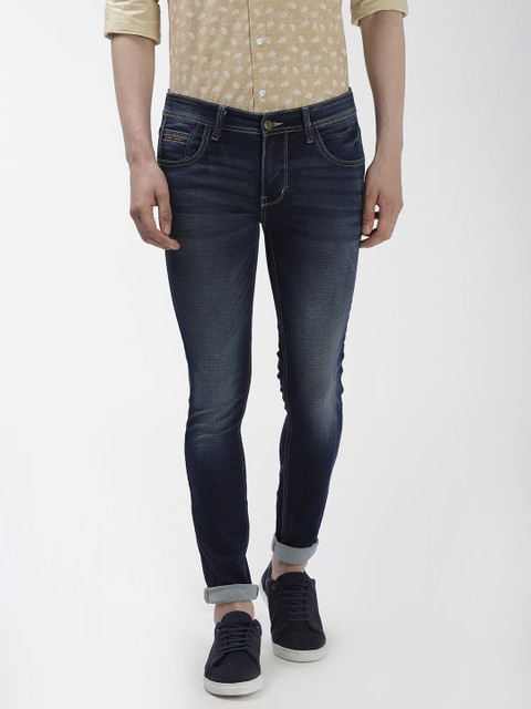 

The Indian Garage Co Men Blue Slim Fit Mid-Rise Clean Look Jeans