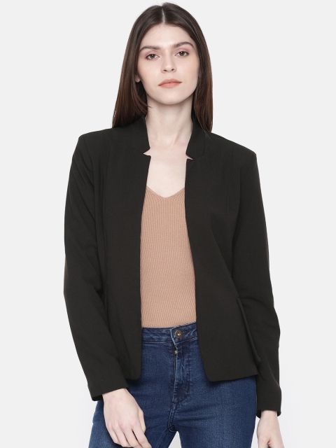 

ONLY Women Black Solid Regular Fit Single Breasted Peplum Casual Blazer