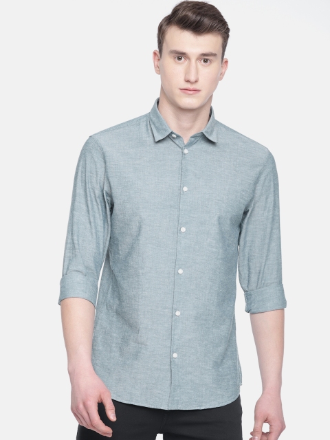 

SELECTED Men Blue Solid Casual Shirt