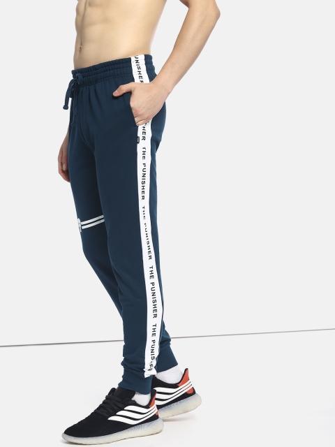 

Kook N Keech Marvel Men Navy Blue Printed Slim Fit Joggers