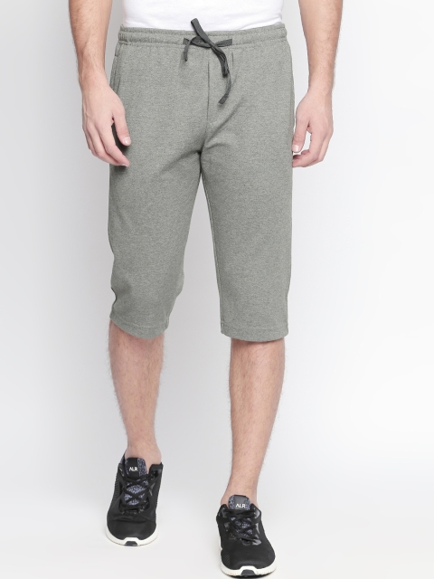 

AVOQ Men Grey Solid Regular Fit Regular Shorts