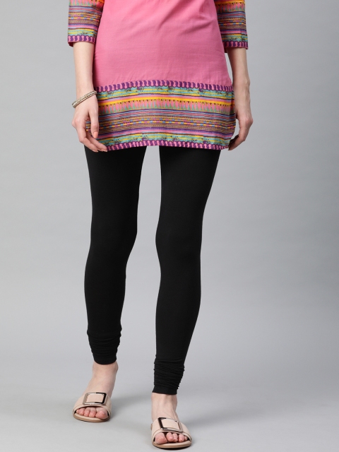 

W Women Black Solid Leggings