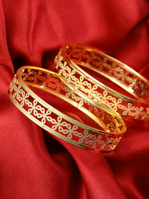 

Priyaasi Set of 2 Gold-Plated Handcrafted Bangles