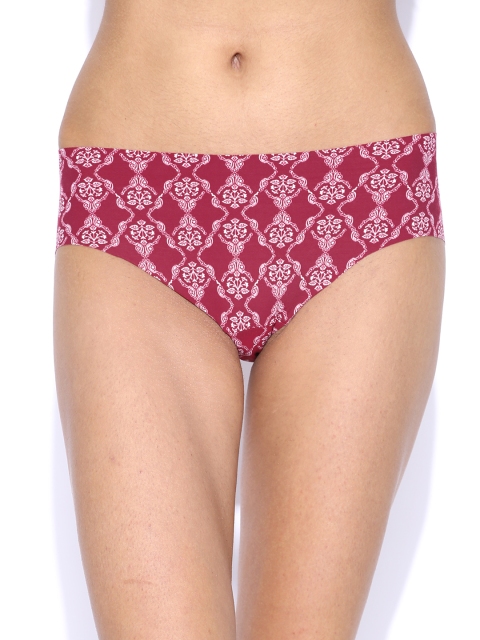 

Triumph Women Maroon Printed Seamless Briefs 755I918