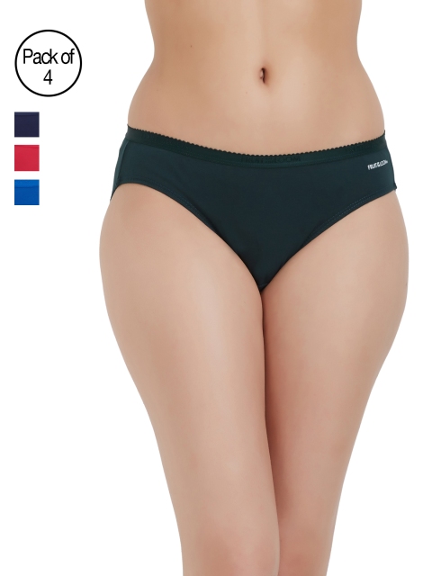 

Fruit of the Loom Women Pack of 4 Solid Bikini Briefs FBKS02-4P-C3, Multi